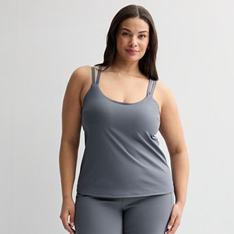 Plus Size Tek Gear® Ultrastretch Strappy Bra Tank Top