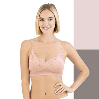Juniors' SO® 2 pk Seamless Textured Bralettes SO51-058P2