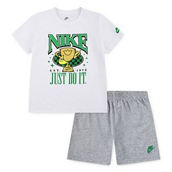 Baby & Toddler Boys Nike Trophy "Just Do It." T-shirt & Shorts 2 pc Set