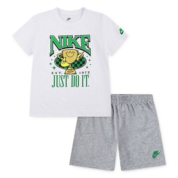 Baby & Toddler Boys Nike Trophy "Just Do It." T-shirt & Shorts 2 pc Set