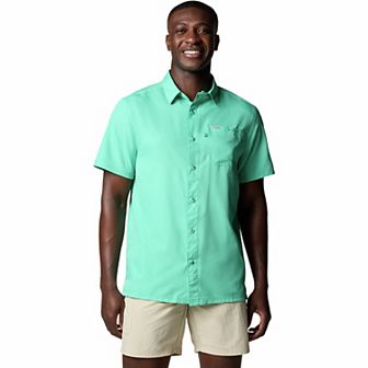 Men's Columbia PFG UPF 50 Slack Tide Omni-Wick Button-Down Camp Shirt