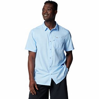Men's Columbia PFG UPF 50 Slack Tide Omni-Wick Button-Down Camp Shirt