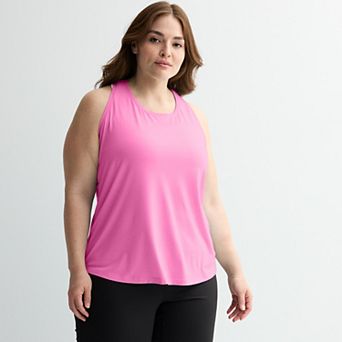 Plus Size Tek Gear® Essential Racerback Tank Top