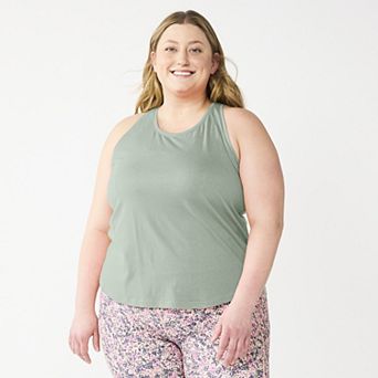 Plus Size Tek Gear® Essential Racerback Tank Top