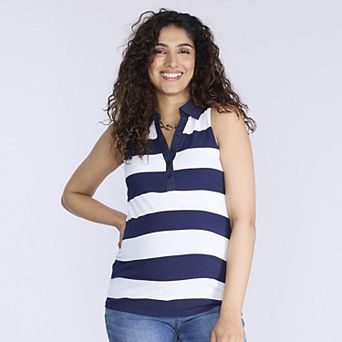 Maternity Motherhood® Sleeveless Polo Top