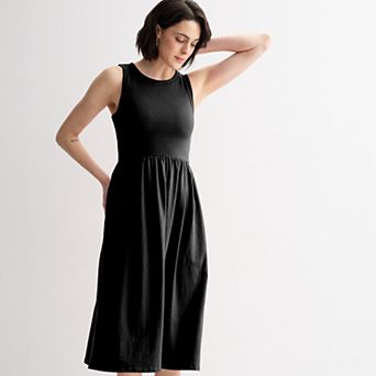 Petite Sonoma Goods For Life® Mixed Media Knit Dress