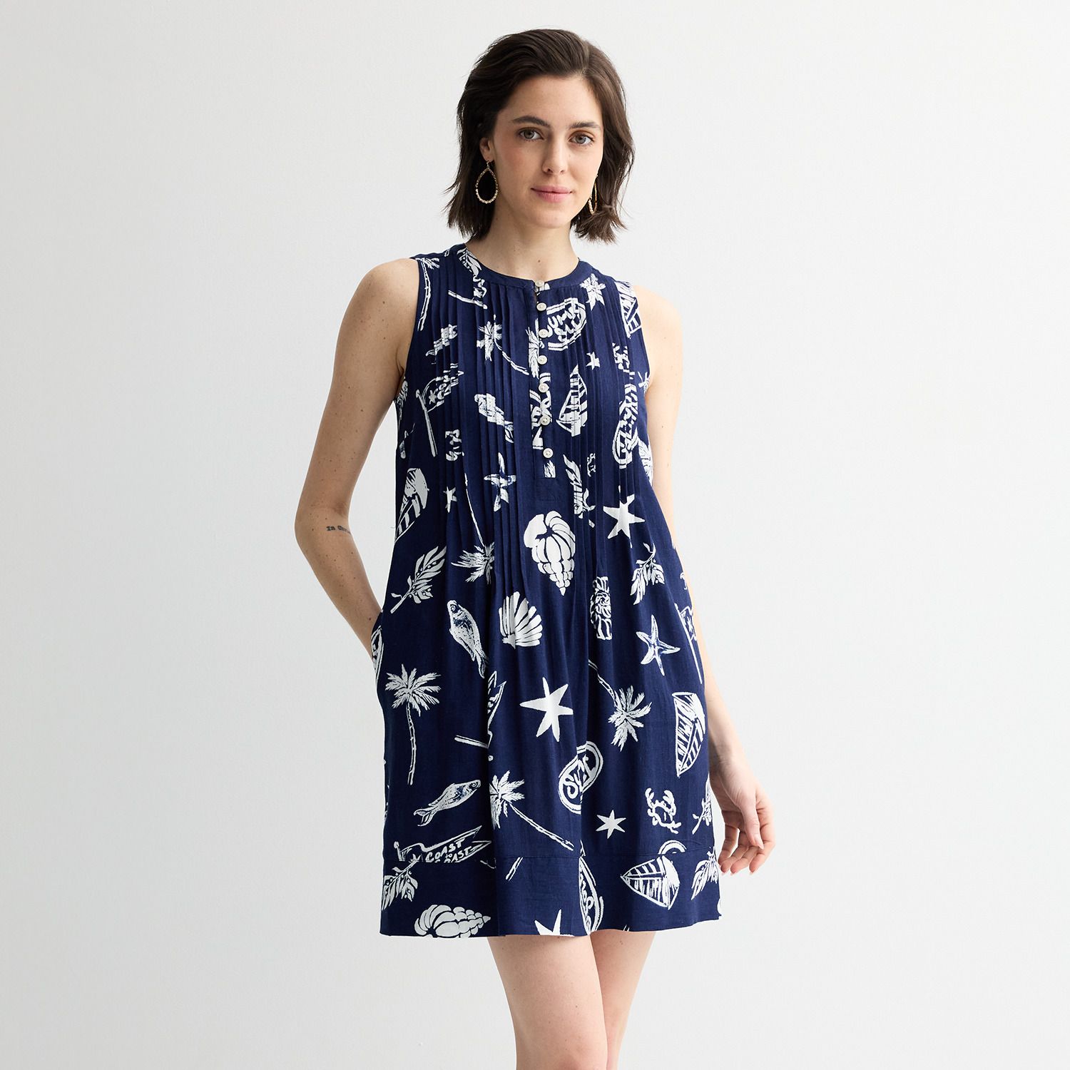 Женские платья Sonoma Goods For Life Sleeveless Pintuck Dress