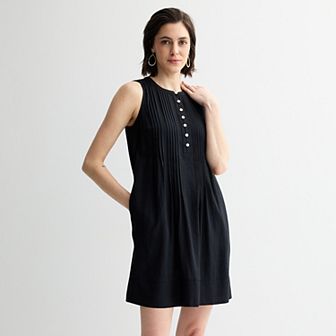 Women's Sonoma Goods For Life® Sleeveless Pintuck Dress