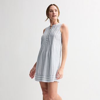 Petite Sonoma Goods For Life® Sleeveless Pintuck Dress