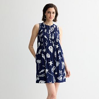 Petite Sonoma Goods For Life® Sleeveless Pintuck Dress