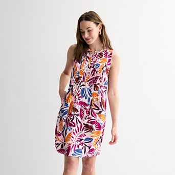 Petite Sonoma Goods For Life® Sleeveless Pintuck Dress