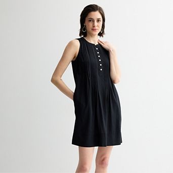 Petite Sonoma Goods For Life® Sleeveless Pintuck Dress