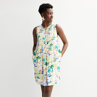 Petite Sonoma Goods For Life® Sleeveless Pintuck Dress