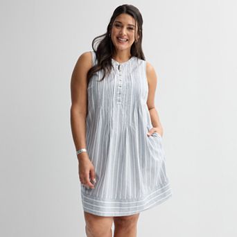 Plus Size Sonoma Goods For Life® Pintuck Dress