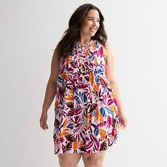 Plus Size Sonoma Goods For Life® Pintuck Dress
