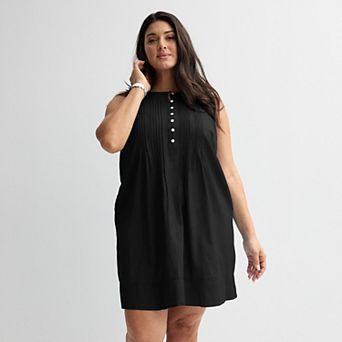 Plus Size Sonoma Goods For Life® Pintuck Dress