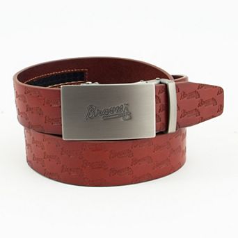 Men's Atlanta Braves Ratchet Brown Belt