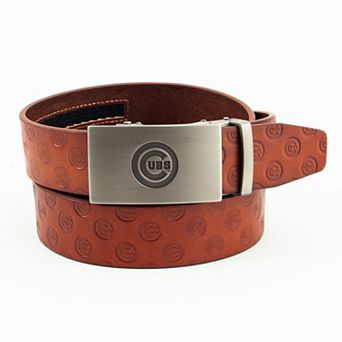 Men's Chicago Cubs Ratchet Brown Belt