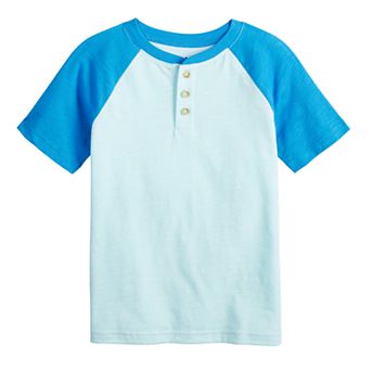 Boys 4-12 Jumping Beans® Raglan Henley Short Sleeve Tee