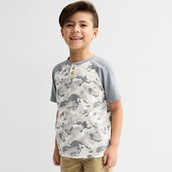 Boys 4-12 Jumping Beans® Raglan Henley Short Sleeve Tee