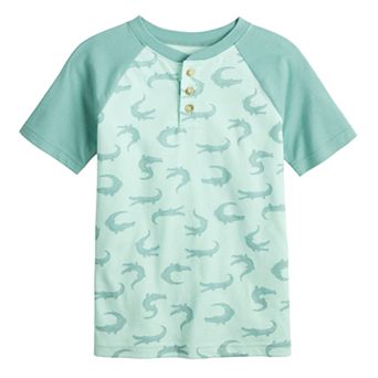 Boys 4-12 Jumping Beans® Raglan Henley Short Sleeve Tee