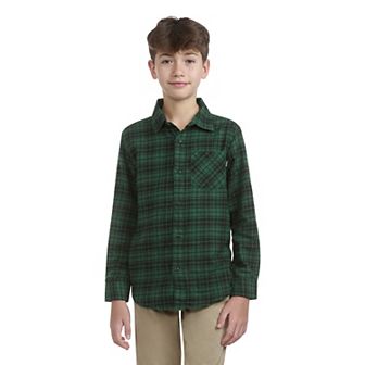 Boys 8-20 Hurley Long Sleeve Flannel Top