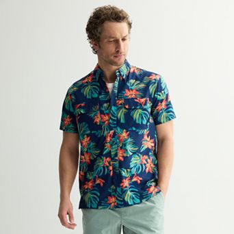 Men's Sonoma Goods For Life® Outdoor Short Sleeve Button-Down Shirt