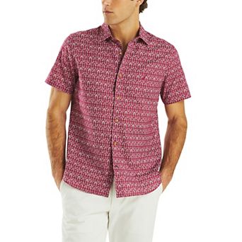 Men's Nautica Printed Short-Sleeve Camp Shirt