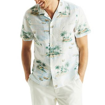 Men's Nautica Printed Short-Sleeve Camp Shirt