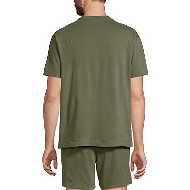 Men's Lands' End Knit Jersey Pajama Top & Bottom Set