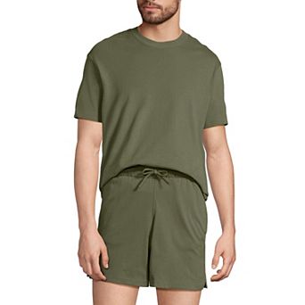 Men's Lands' End Knit Jersey Pajama Top & Bottom Set