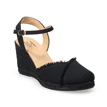 Croft & Barrow® Frayed Edge Women's Espadrille Wedges