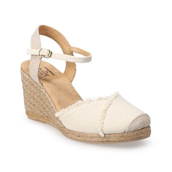 Croft & Barrow® Frayed Edge Women's Espadrille Wedges