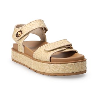 SO® Loreen Buckle Footbed Women's Sandals