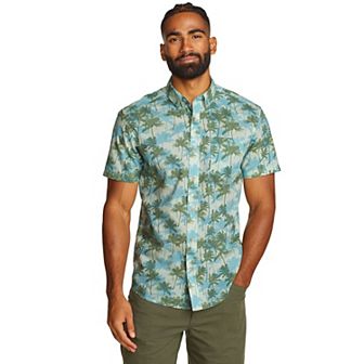 Men's Eddie Bauer Baja Print Short Sleeve Button-Down Shirt