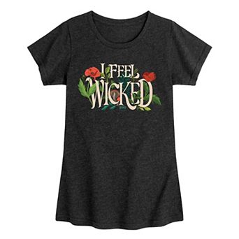 Girls 7-16 Wicked For Good Elphaba I Feel Wicked Graphic Tee