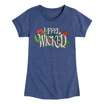 Girls 7-16 Wicked For Good Elphaba I Feel Wicked Graphic Tee