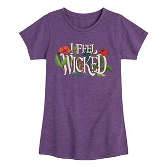 Girls 7-16 Wicked For Good Elphaba I Feel Wicked Graphic Tee