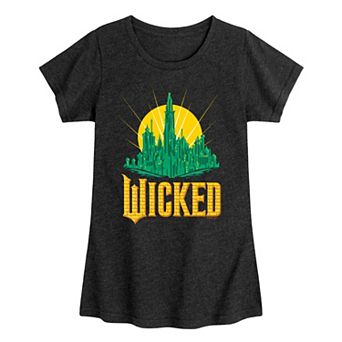 Girls 7-16 Wicked For Good Cityscape Graphic Tee
