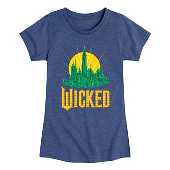 Girls 7-16 Wicked For Good Cityscape Graphic Tee