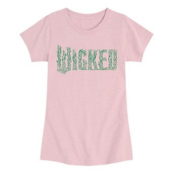 Girls 7-16 Wicked For Good Logo Tree Branch Graphic Tee
