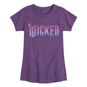 Girls 7-16 Wicked For Good Logo Floral Graphic Tee