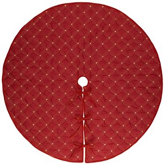Northlight Round Quilted Christmas Tree Skirt - 72-inch