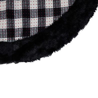 Northlight 48-Inch Buffalo Plaid Christmas Tree Skirt