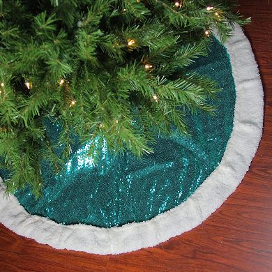 Northlight 47-Inch Paillette Sequins Christmas Tree Skirt