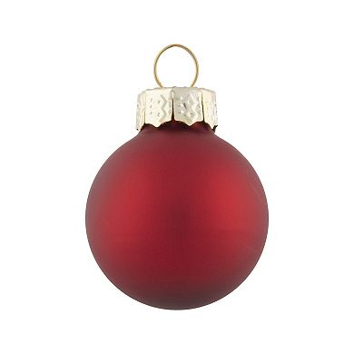 Northlight 40ct Shiny & Matte Glass Ball Christmas Ornament Set
