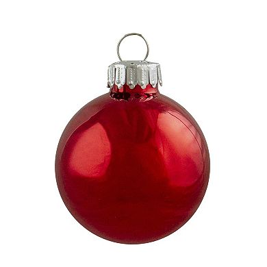 Northlight Swirl 2-Finish Christmas Glass Ball Ornaments 12-pk.