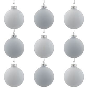 Northlight Glass Ball Christmas Ornaments 2.5-Inch 9 pk