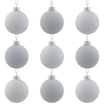 Northlight Glass Ball Christmas Ornaments 2.5-Inch 9 pk