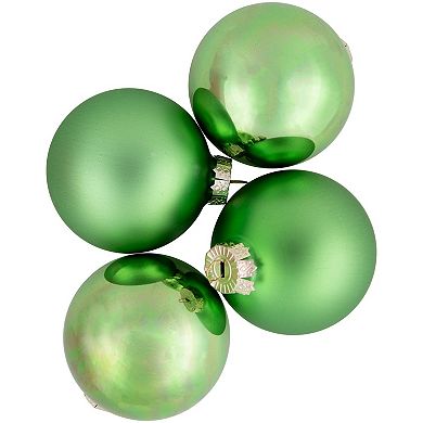 Northlight 6-ct. Shiny & Matte Glass Ball Christmas Ornaments 3.25 Inches